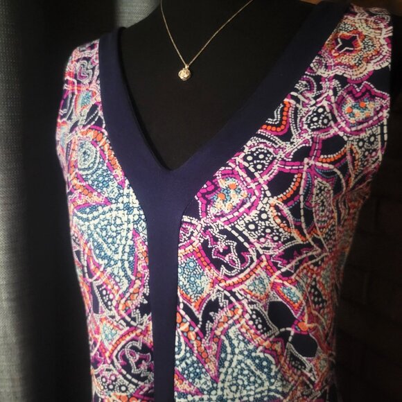 Title Nine Hillary Dream Sleeveless Dress - Multi- Colored Paisley - Size M - Picture 2 of 10